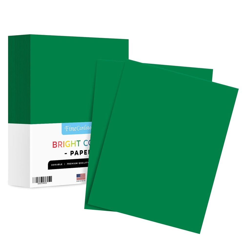 Papel colorido S Impressão superfina verde escuro 8,5x11 500 folhas