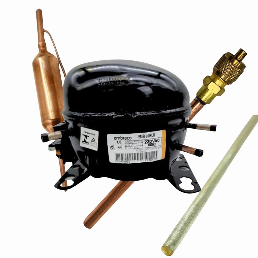 Compressor Embraco 1/4 220v Em2u R134a + Kit Solda