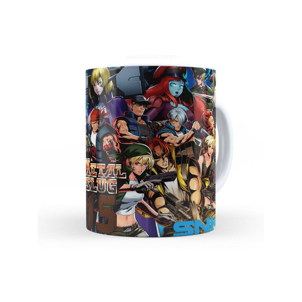 Caneca de Ceramica Metal Slug 325 Ml Branca