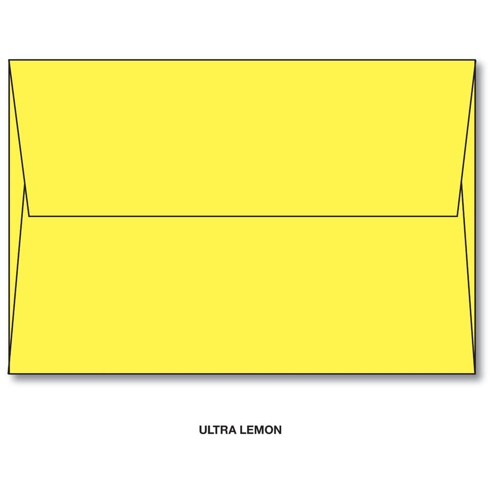 Impressão superfina do envelope S BriteHue A7 Ultra Lemon