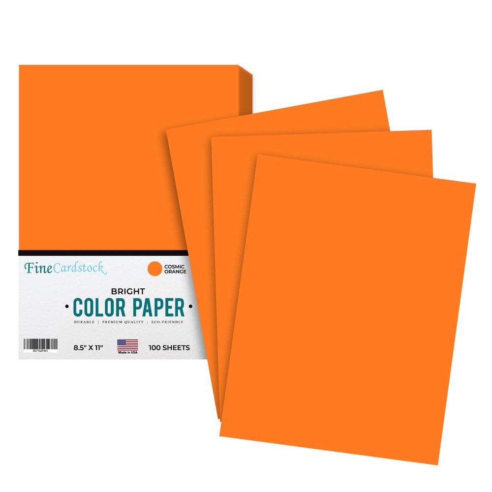 Impressão superfina de papel colorido Cosmic Orange A4 100 folhas