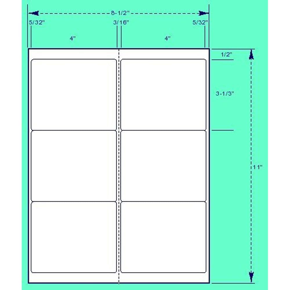 Etiquetas S Impressão superfina 4x8cm 600 etiquetas para laser e jato de tinta