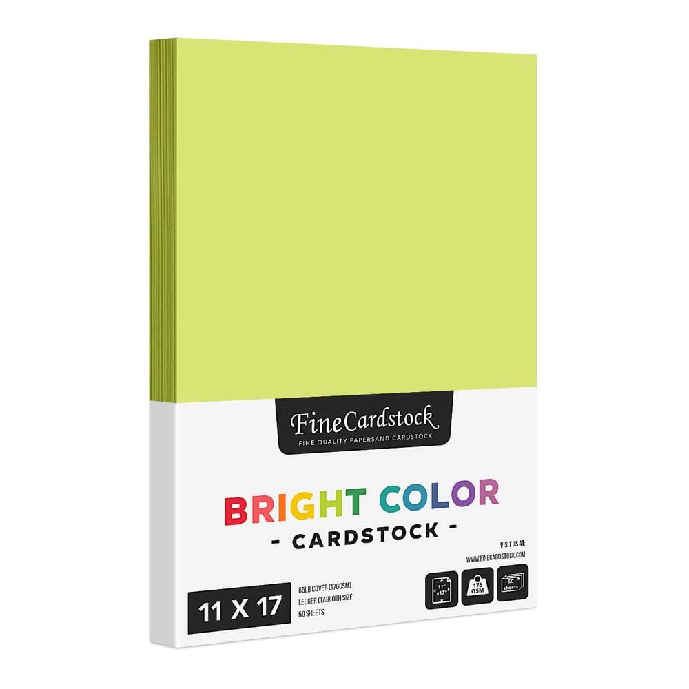 Papel de cartolina S Superfine Printing Ultra Lime 176gsm 50 folhas