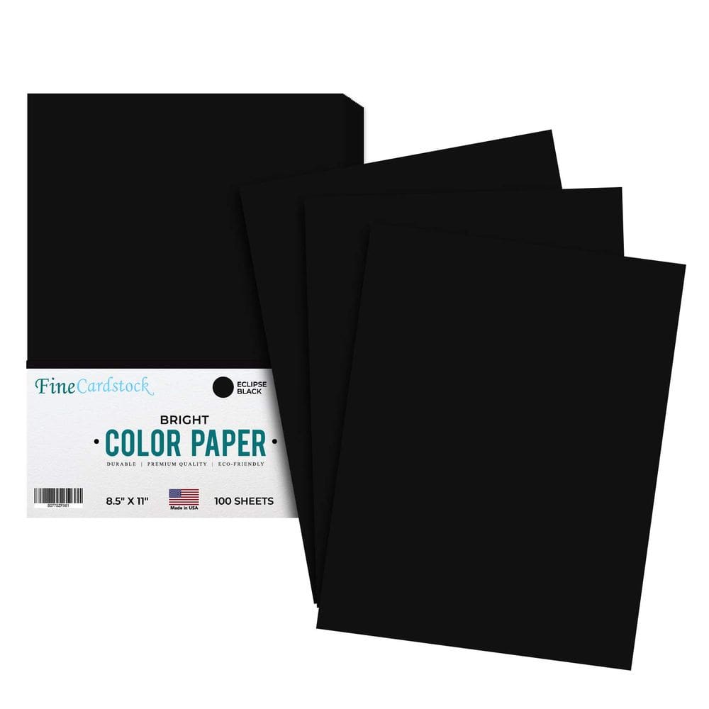 Papel colorido S Impressão superfina Eclipse Black 8,5x11