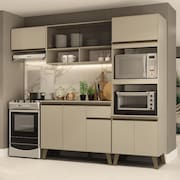 Armário de Cozinha Completa Atlanta Home Amêndoa