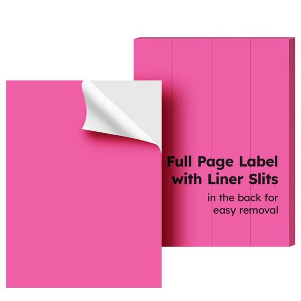 Etiquetas > Adesivos > Impressão superfina > Bright Neon 8,5x11cm