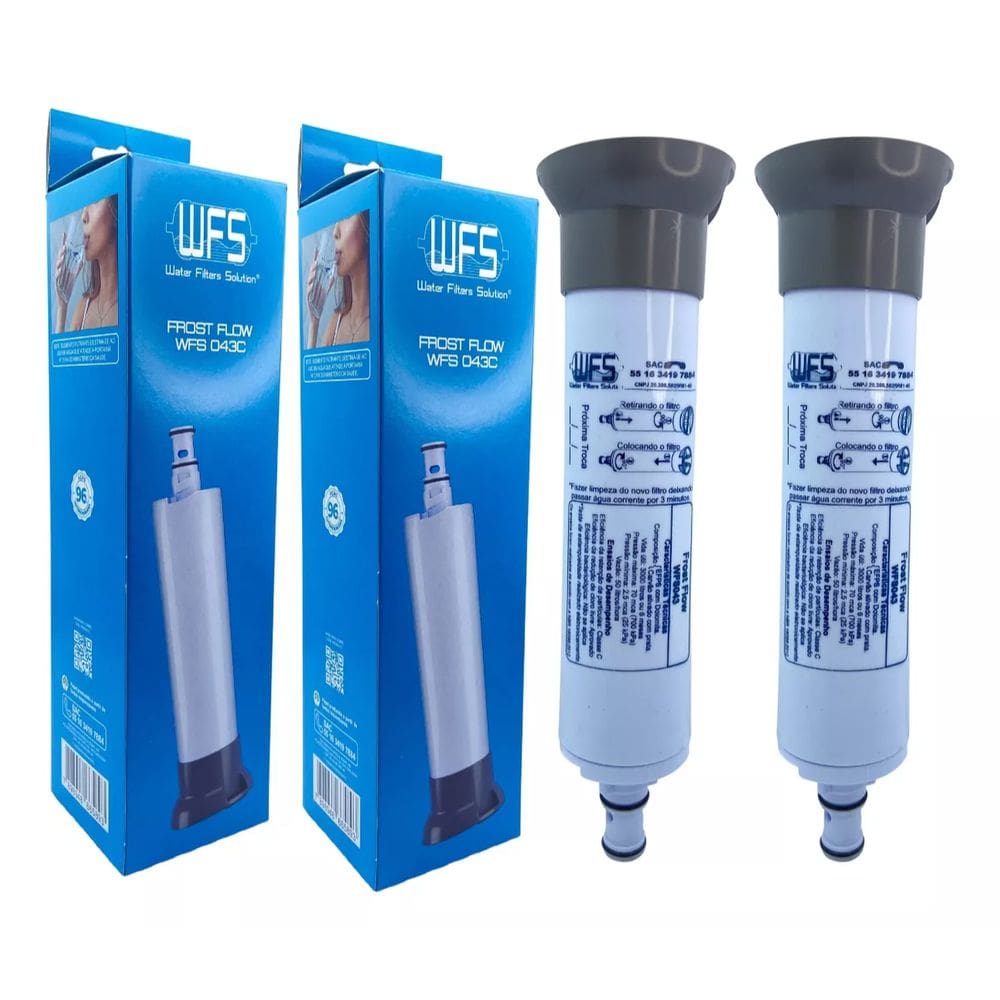 Kit 2 Filtro Com Tampa Cinza Para Purif. Consul Cpb33 Cix08ax