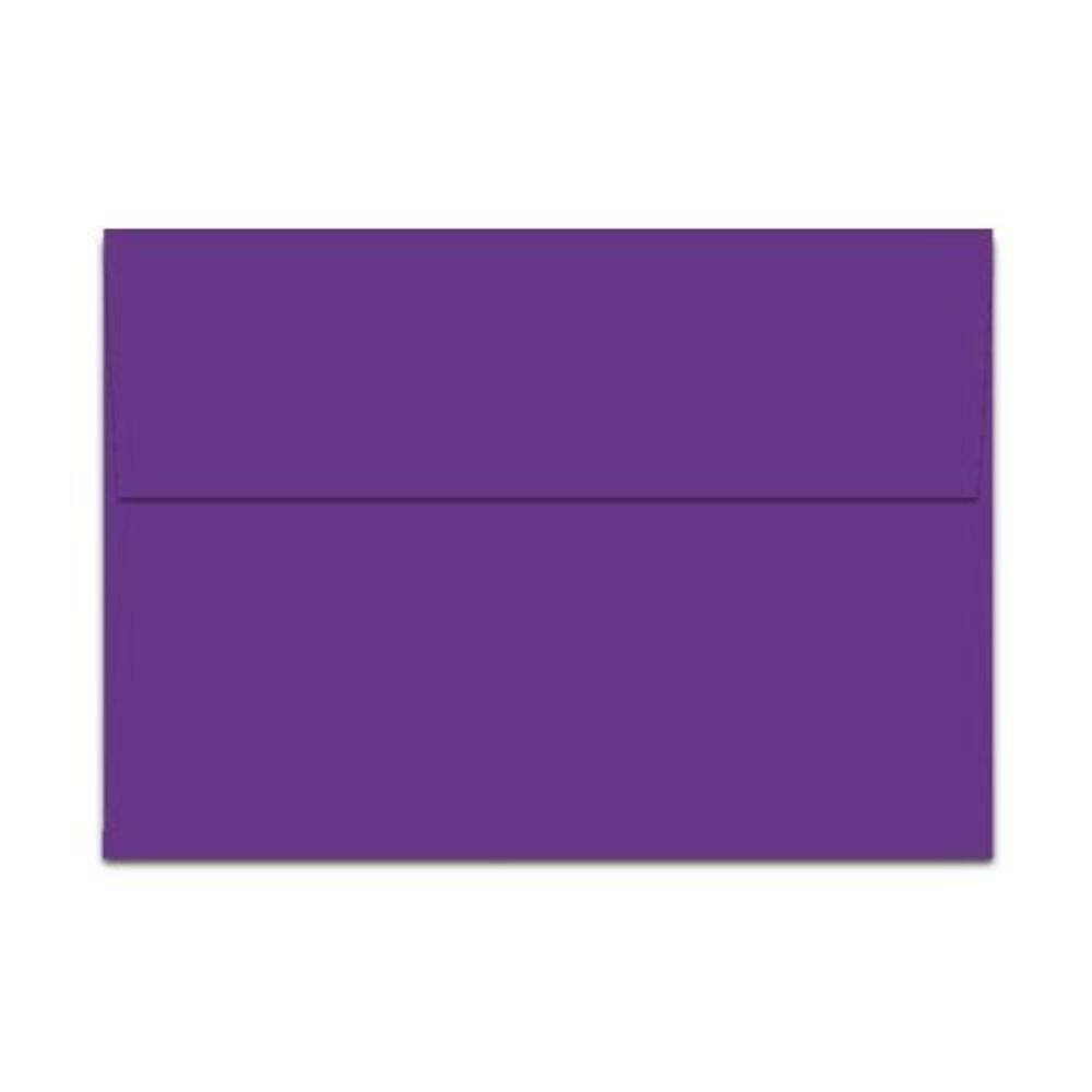 Envelopes Envelopes em A7 100% roxo com aba quadrada de 5,25 x 7,25 polegadas