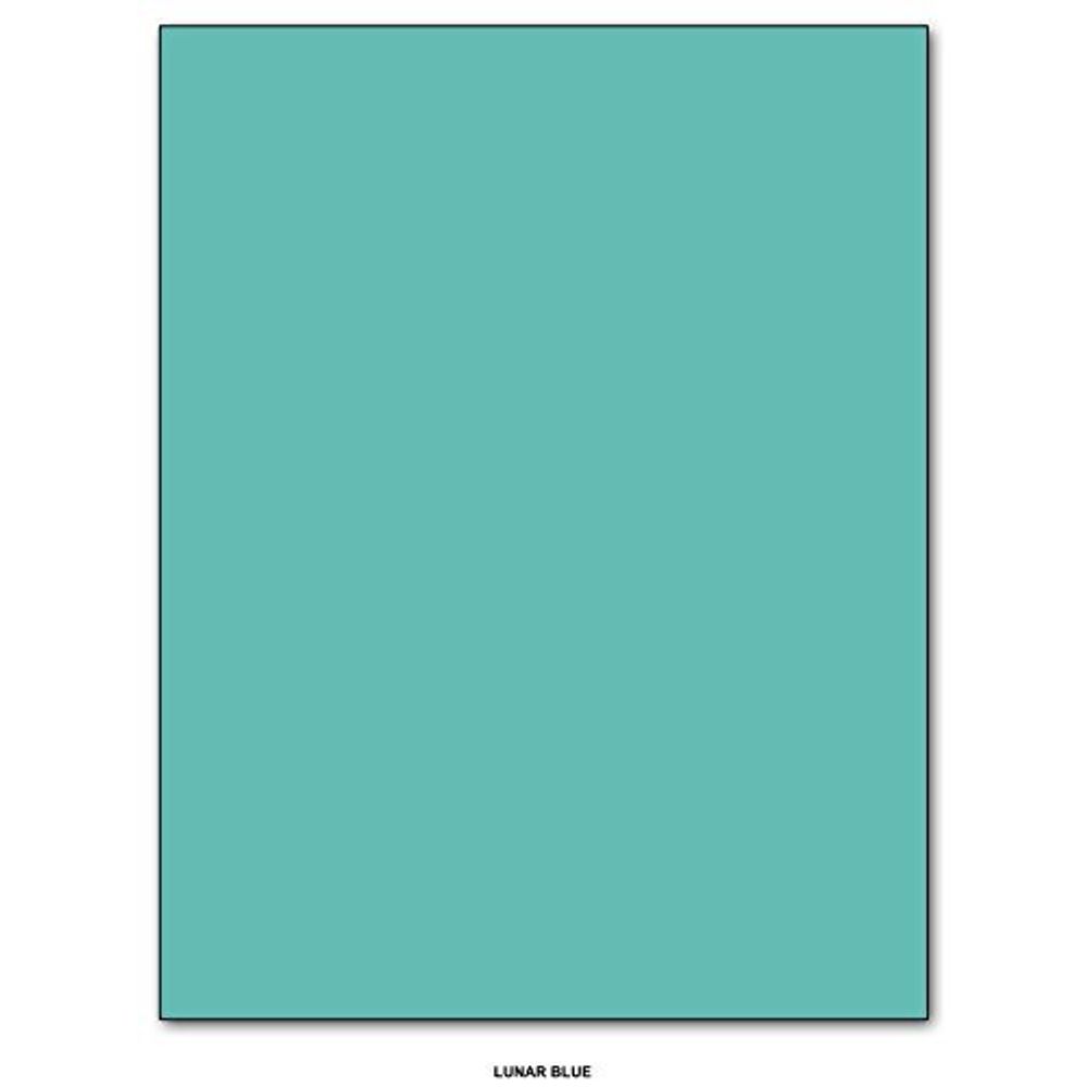 Papel cartolina, impressão superfina, 65 libras, 8,5 x 11, azul lunar