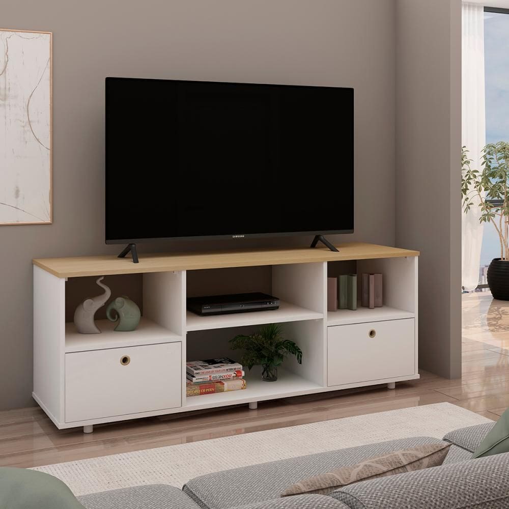 Rack para Tv Genialflex Branco Encaixe Sem Ferramentas