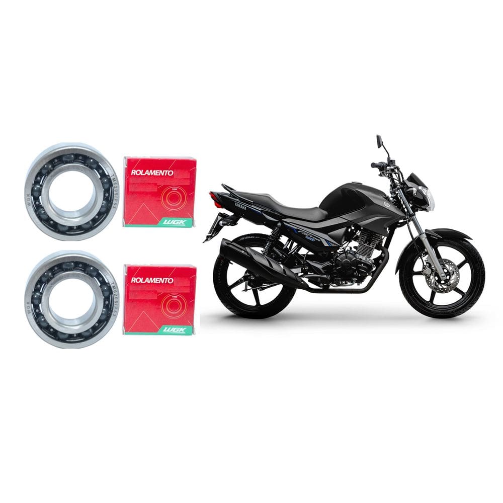 Par De Rolamento Roda Ybr 150 2014 Ate 2022 Wgk