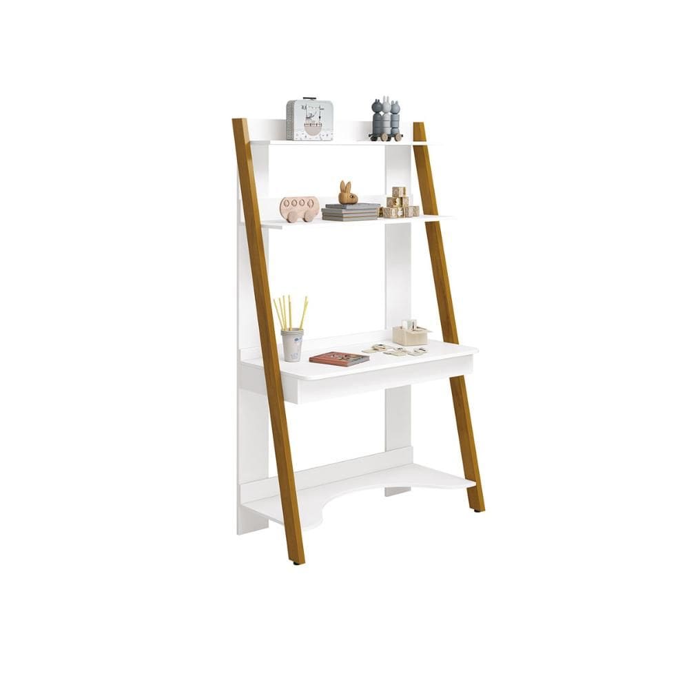 Escrivaninha Estante Simba Infantil Reller Pés em Madeira