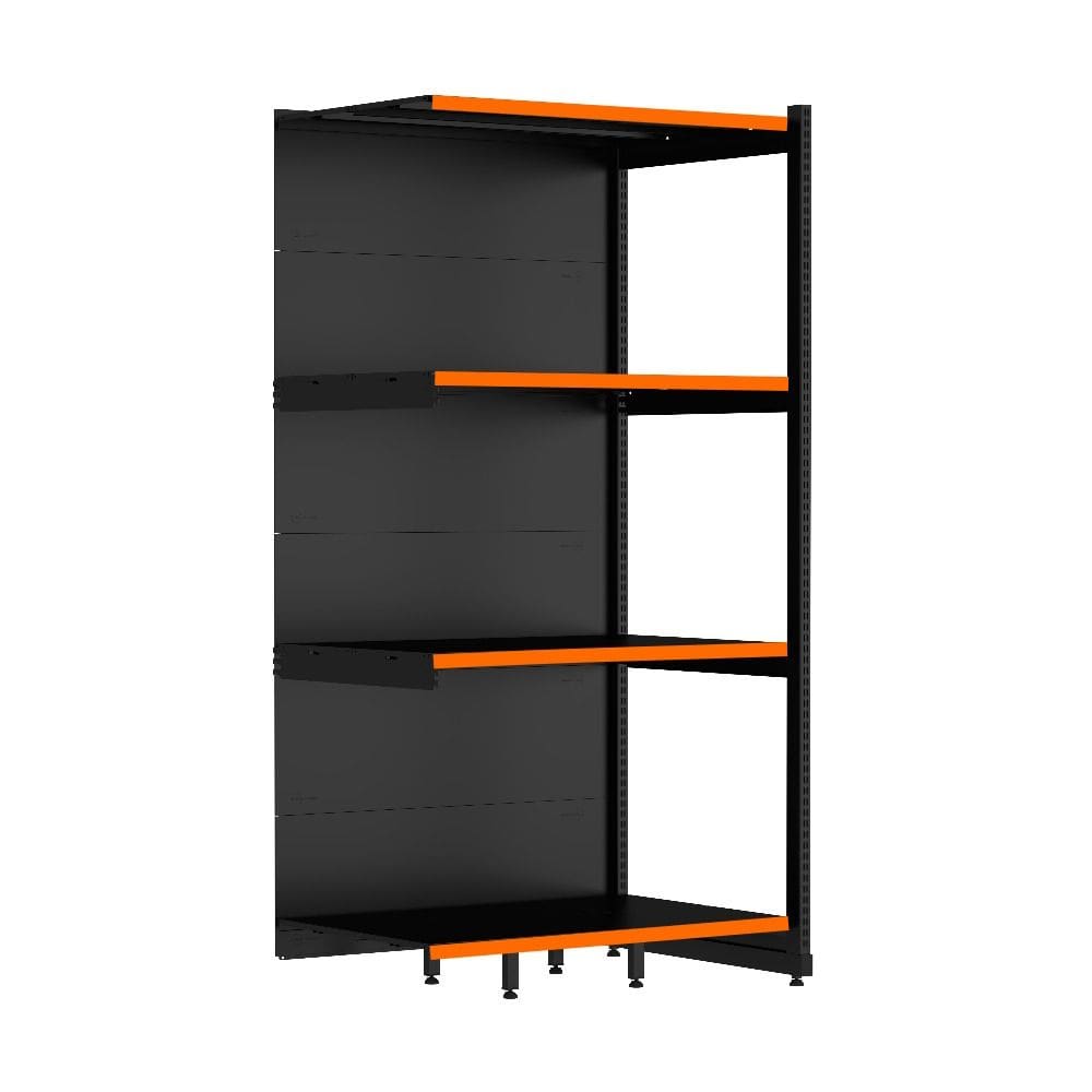 Rack Parede 202 Fit 60 Continuação Preto 90x60 Pe Laranja