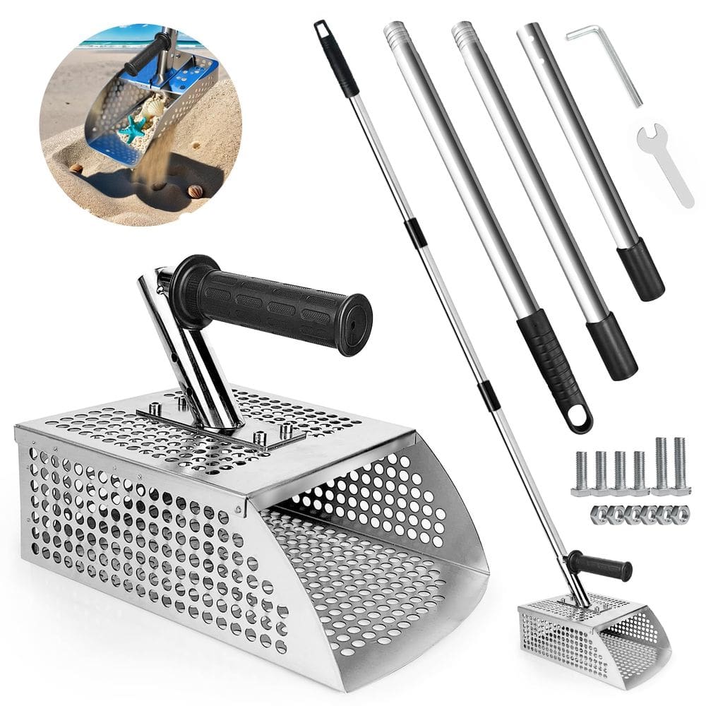 Detector de metais Sand Scoop Vdsfand Sand Flea Rake em aço inoxidável