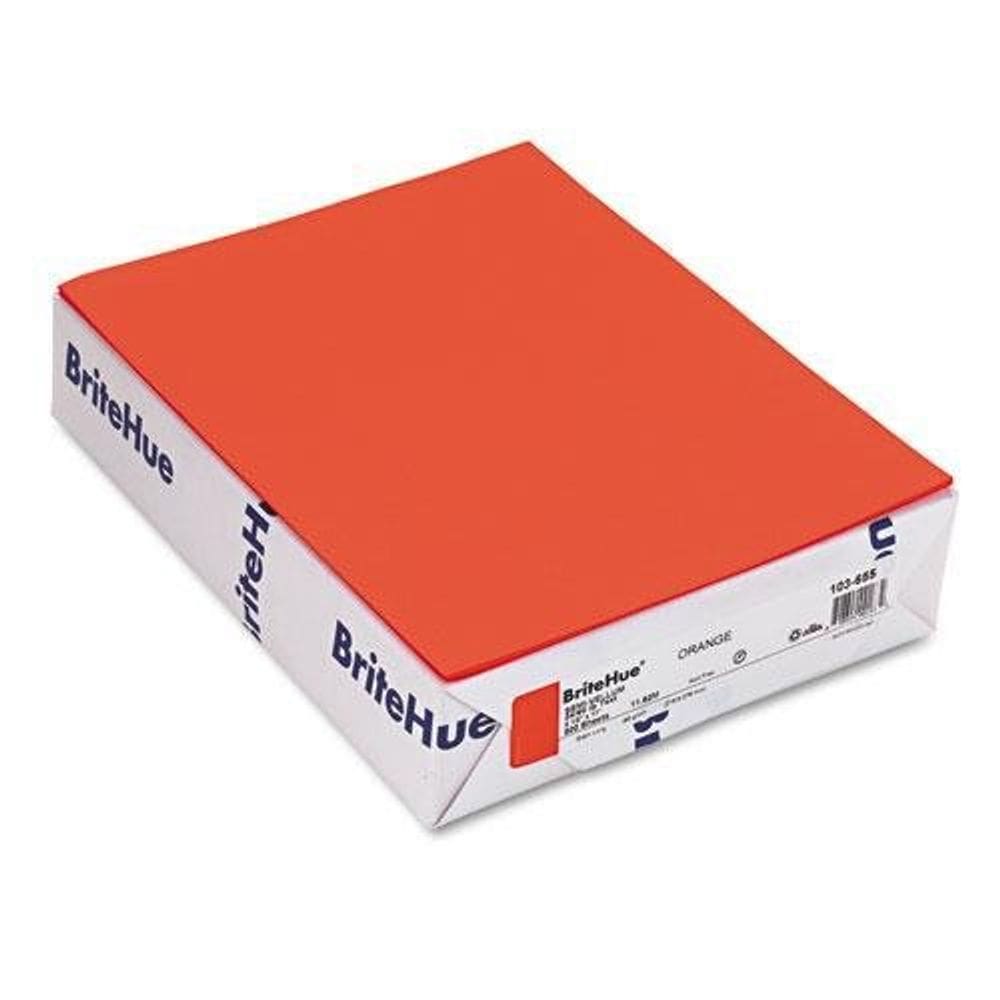 Papel Mohawk BriteHue multiuso colorido 24 libras A4 laranja