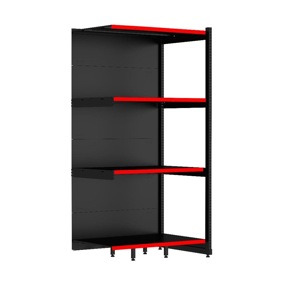 Rack Parede 202 Fit 60 Continuação Preto 90x60 Pe Vermelho