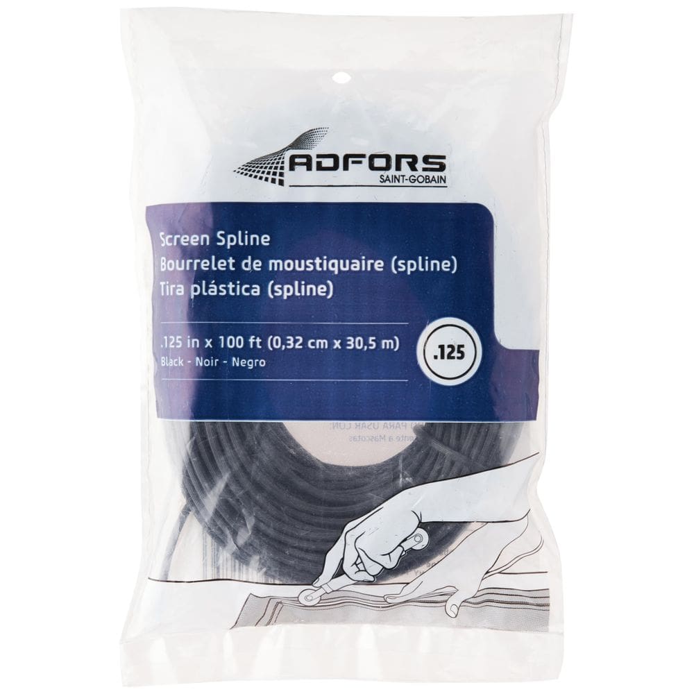 Tela para janelas e portas Spline Saint-Gobain ADFORS Black