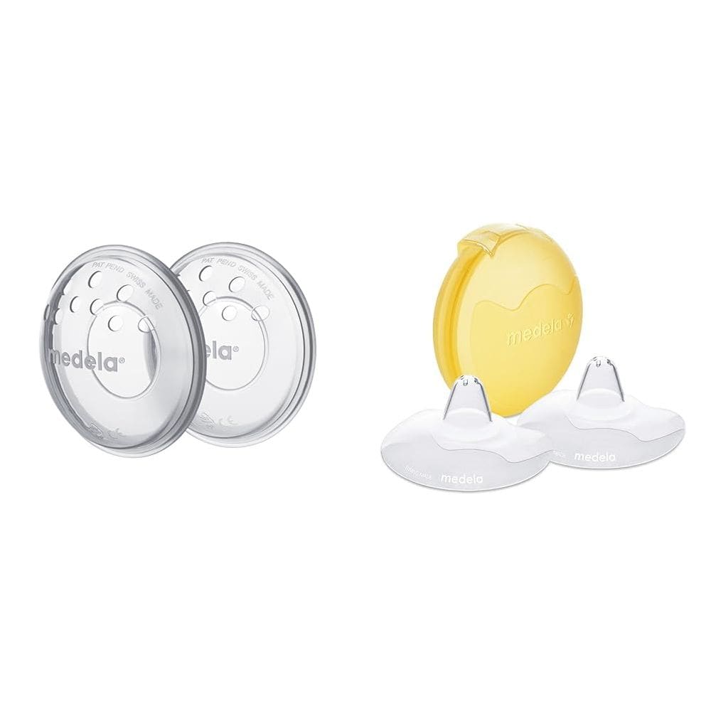 Conchas mamárias e protetor mamilar para mamilos doloridos Medela
