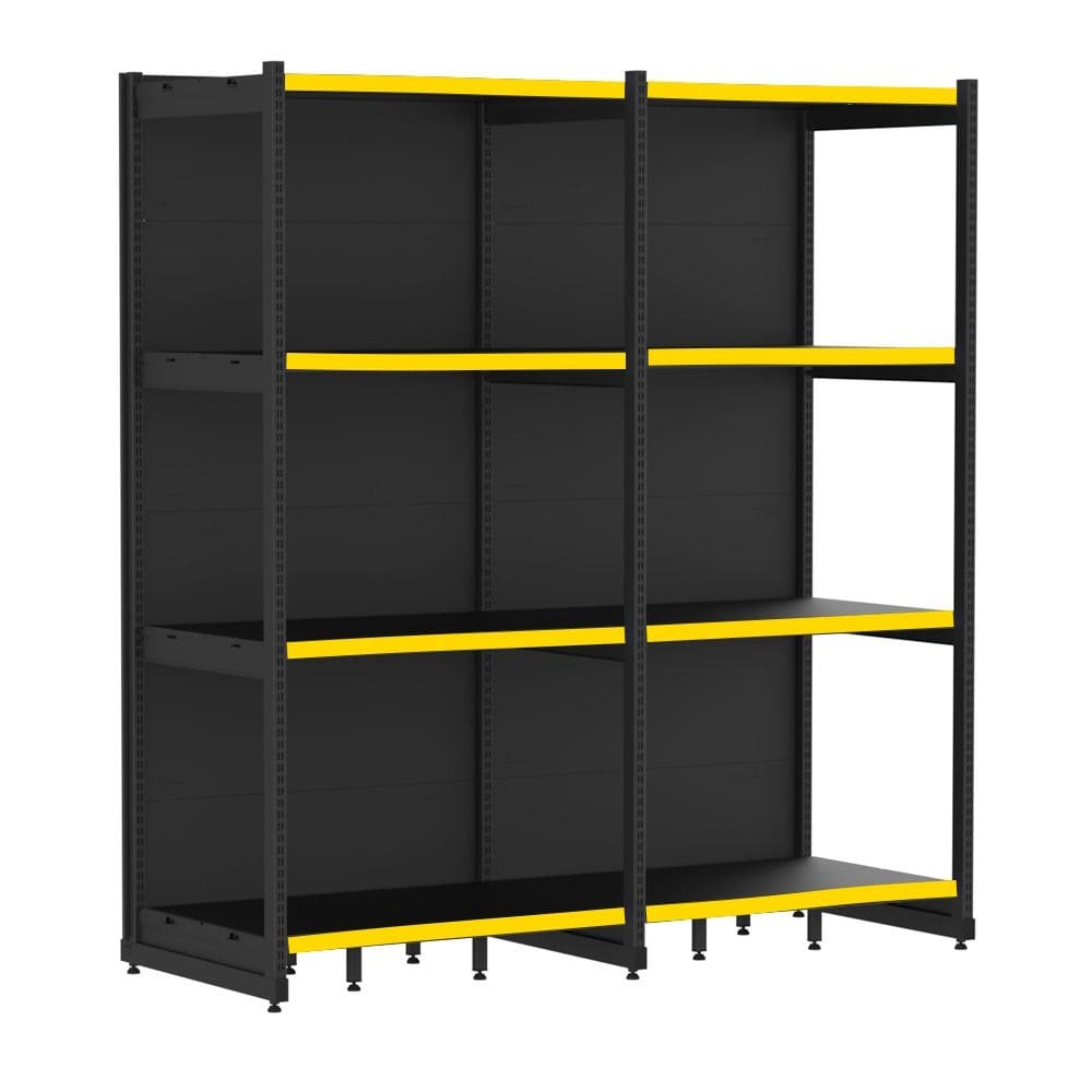 Rack Parede 202 Fit 60 Ate 2 Metros Preto 8 Bandeja Pe Amare