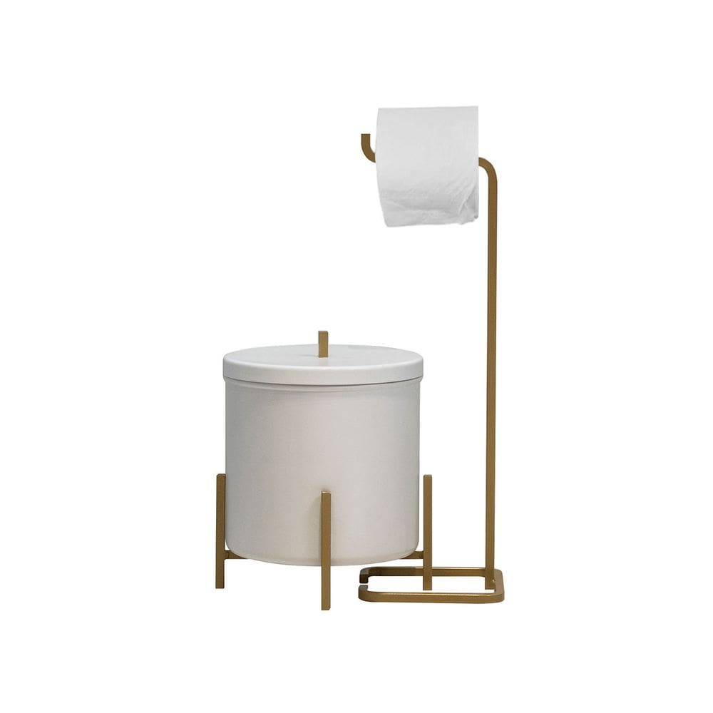 Kit Lixeira 6 L e Porta Papel