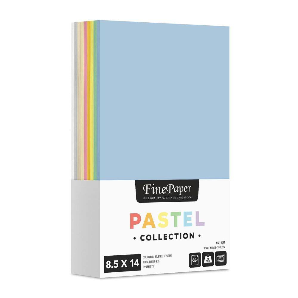 Papel colorido S: impressão superfina, pastel variado, 225 folhas