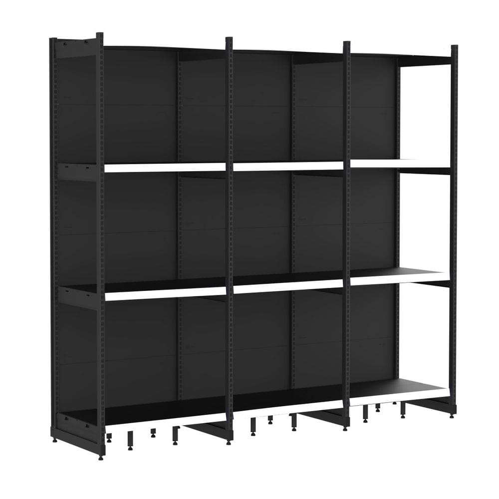 Rack Parede 202 Fit 60 Ate 3 Metros Preto 12 Bandeja Pe Bran