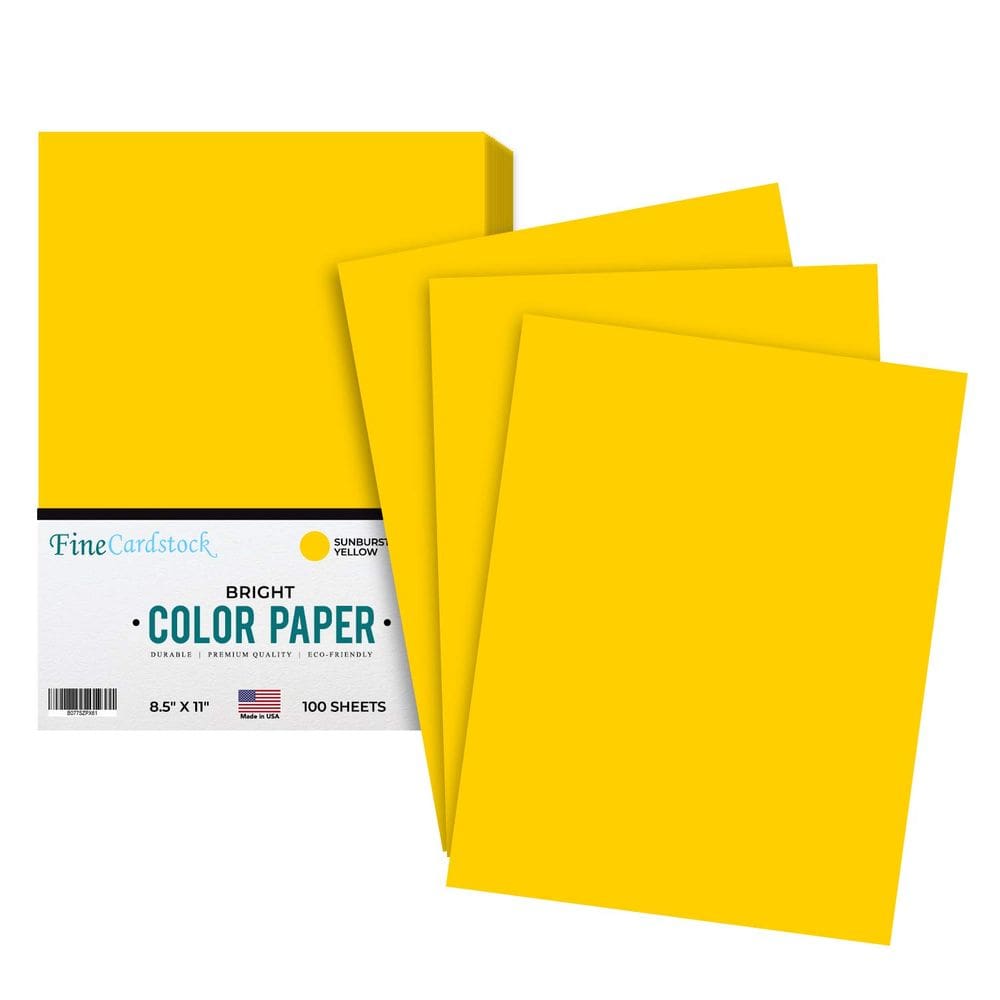 Papel colorido S Impressão superfina 8,5 x 11 polegadas 100 folhas