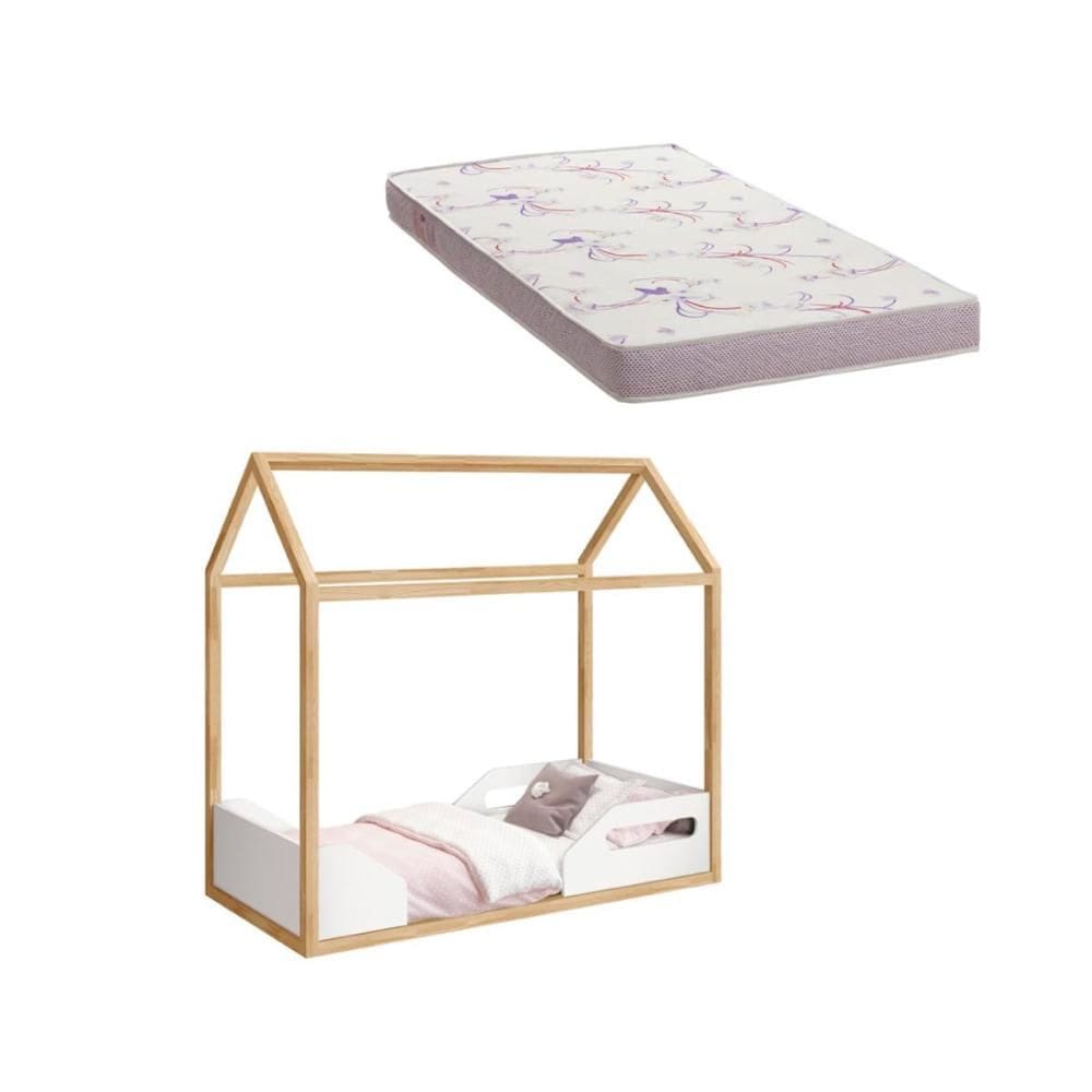 Mini Cama Montessoriana Zoe Reller com Colchão 150x70 cm