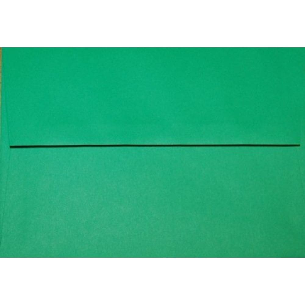Envelopes Envelopes em A7 100% verde com aba quadrada de 5,25 x 7,25 polegadas