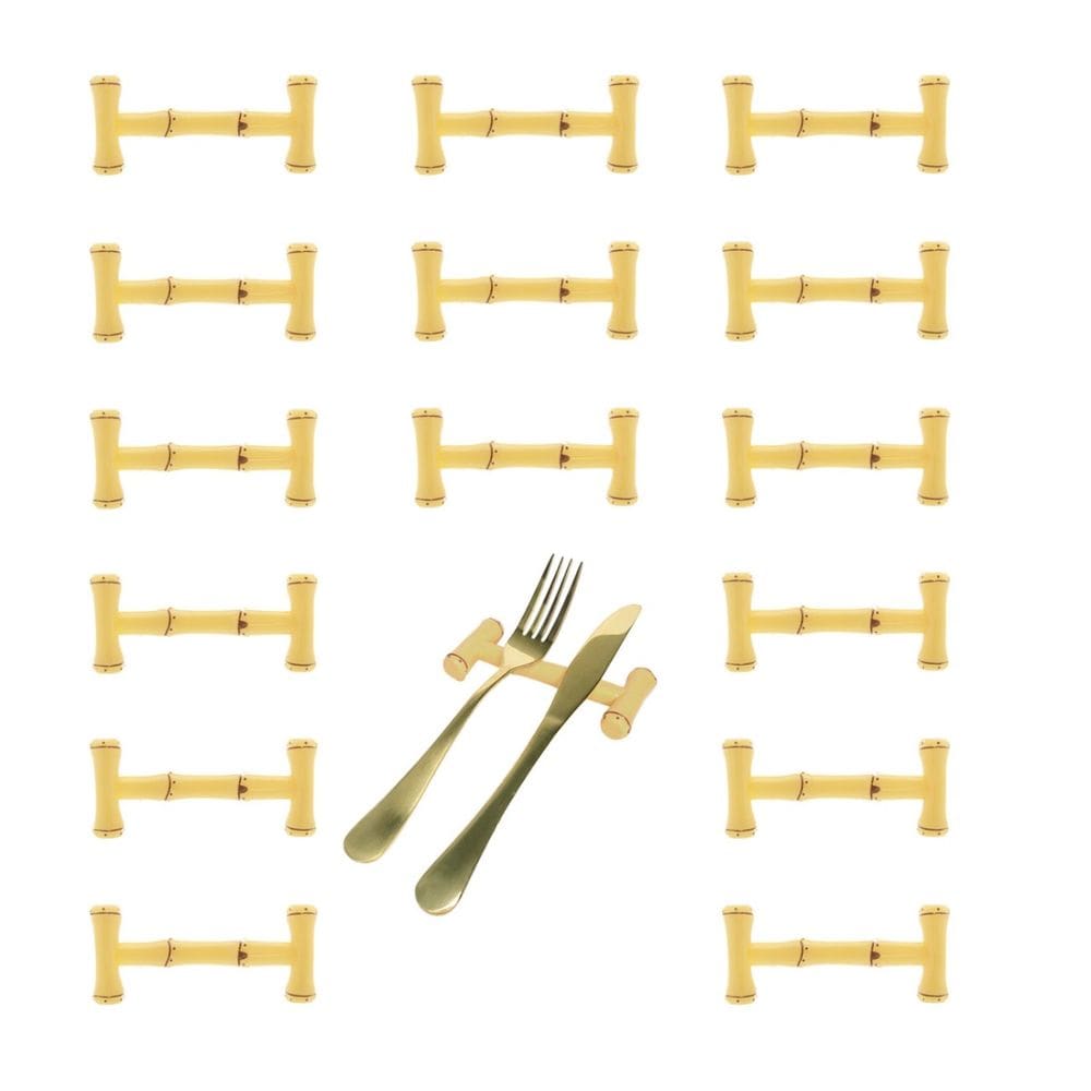 Descanso de Talheres Hashi Bambu Plastico Mesa Posta 40un