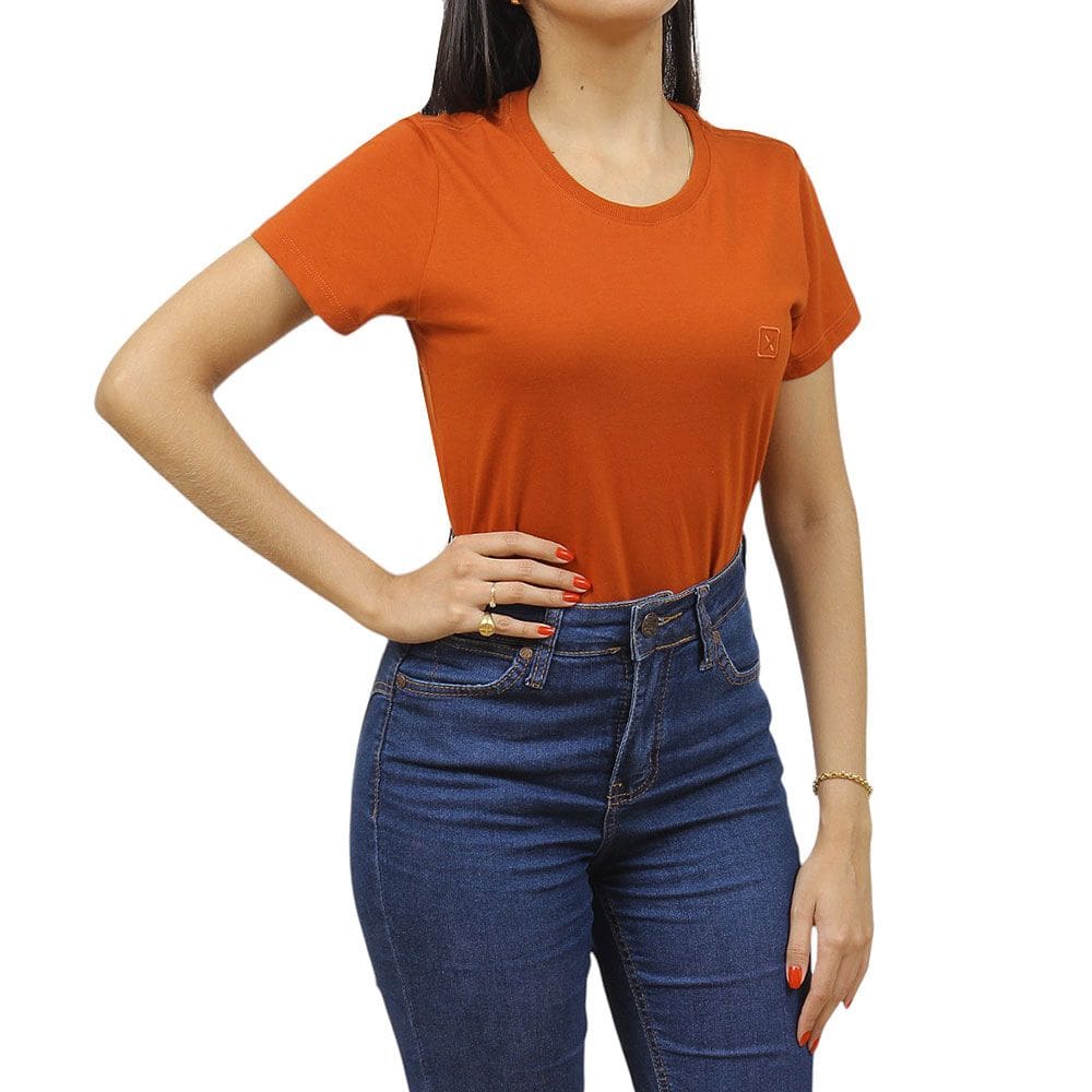 Camiseta Feminina Laranja TXC 37667