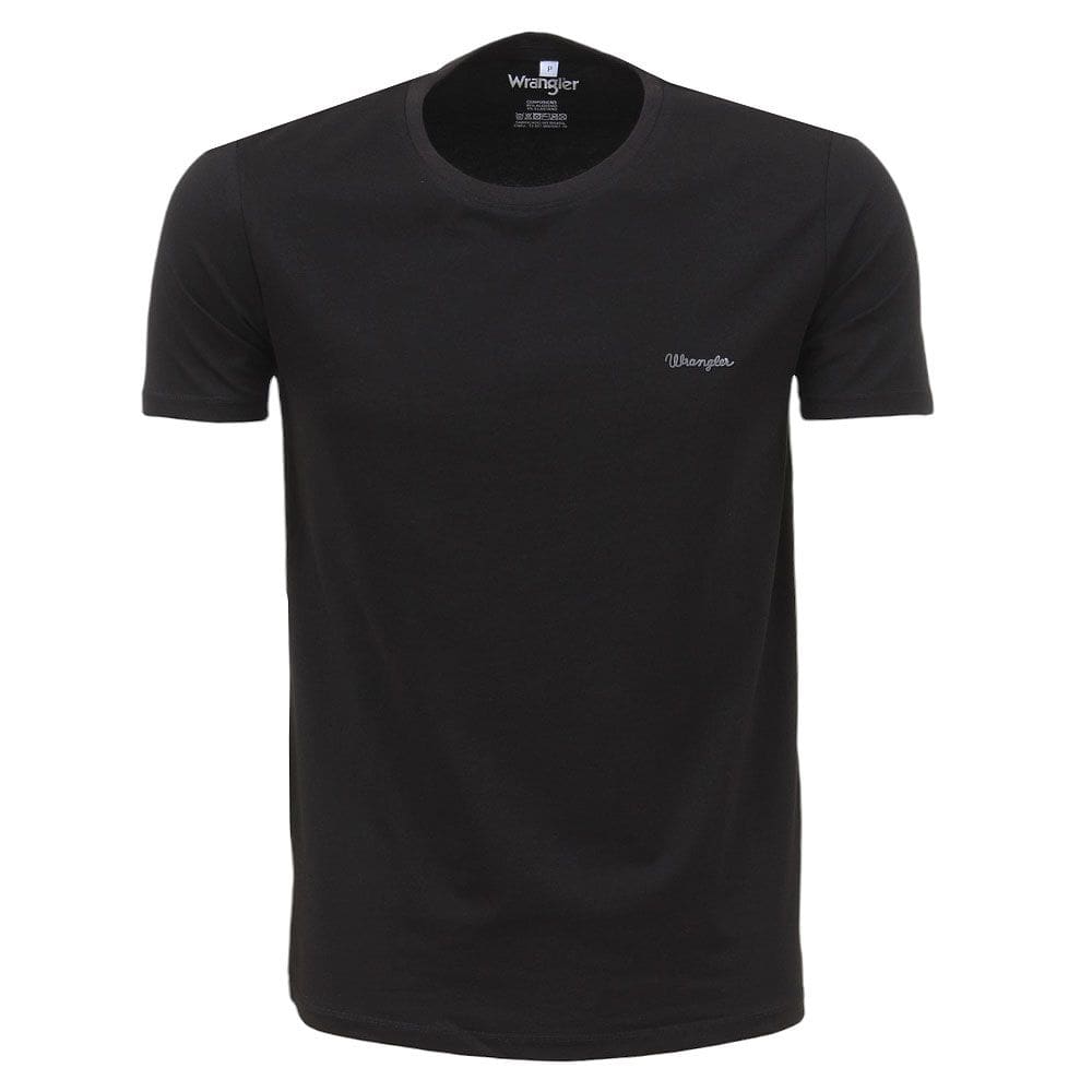 Camiseta Masculina Preta Wrangler 38336
