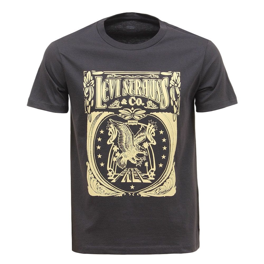 Camiseta Masculina Grafite Live Free Levi`s 34635