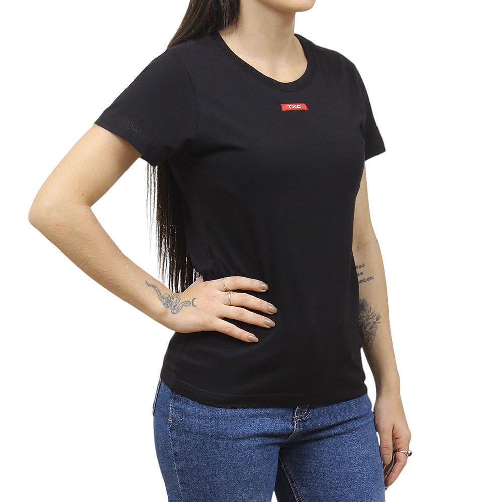 Camiseta Feminina Preta TXC 38216