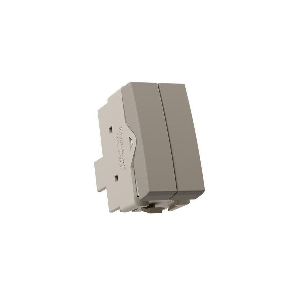 Módulo Interruptor Duplo Simples Margirius Sleek Colors 10A