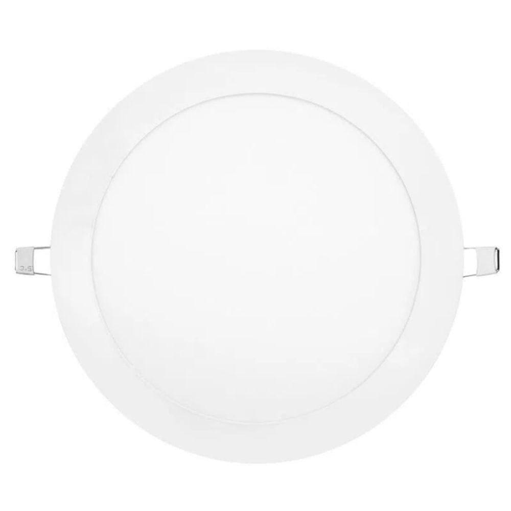 Painel Led Embutir 18w Redondo Branco Frio Bivolt