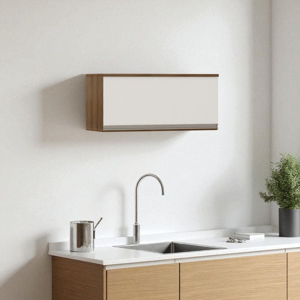 Armário Aéreo Suspenso 70cm 1 Porta Basculante Cozinha MDF