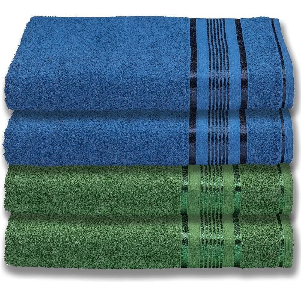 4 Toalhas Super Gigante Grossa Abraça O Corpão 80x180 Egito Az+vd