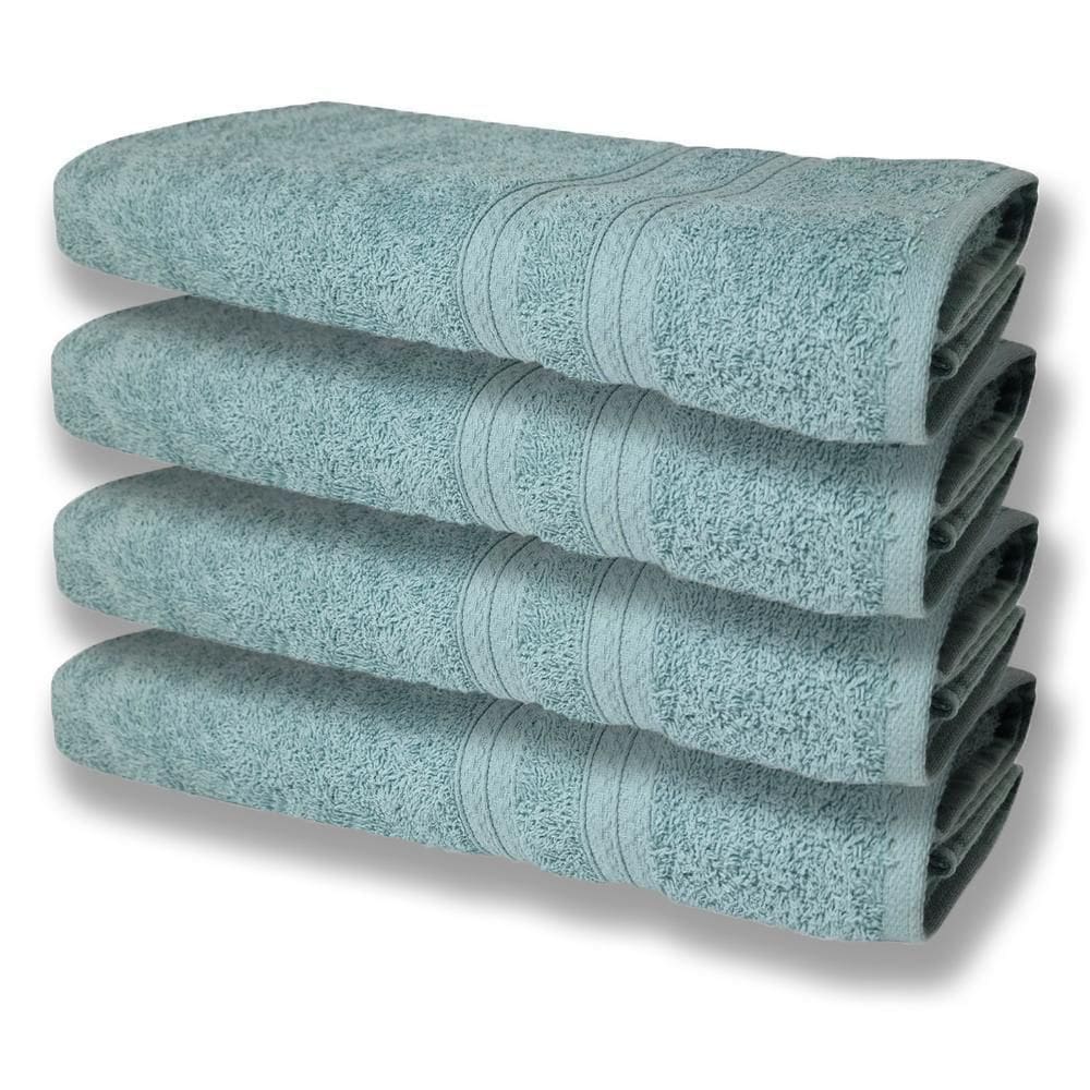 4 Toalhas Super Felpudas Grande E Grossa Algodão 80x150 Verde