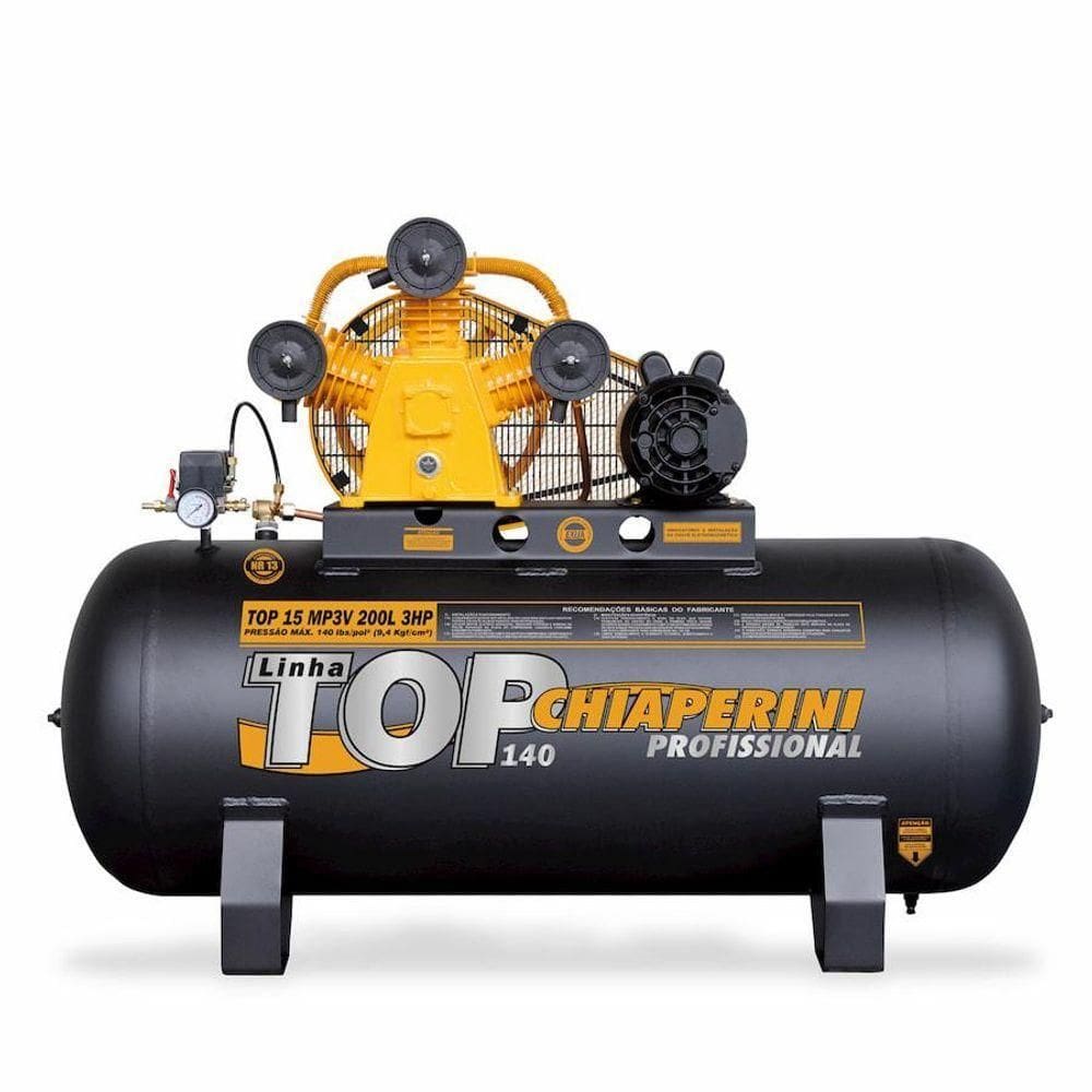 Compressor De Ar Média Pressão Aberto 3Hp 200L 009809