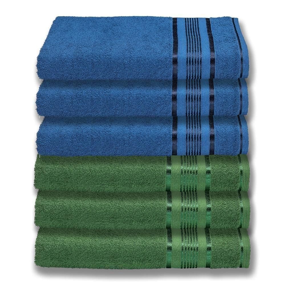 6 Toalhas Super Gigante Grossa Abraça O Corpão 80x180 Egito Vd+az