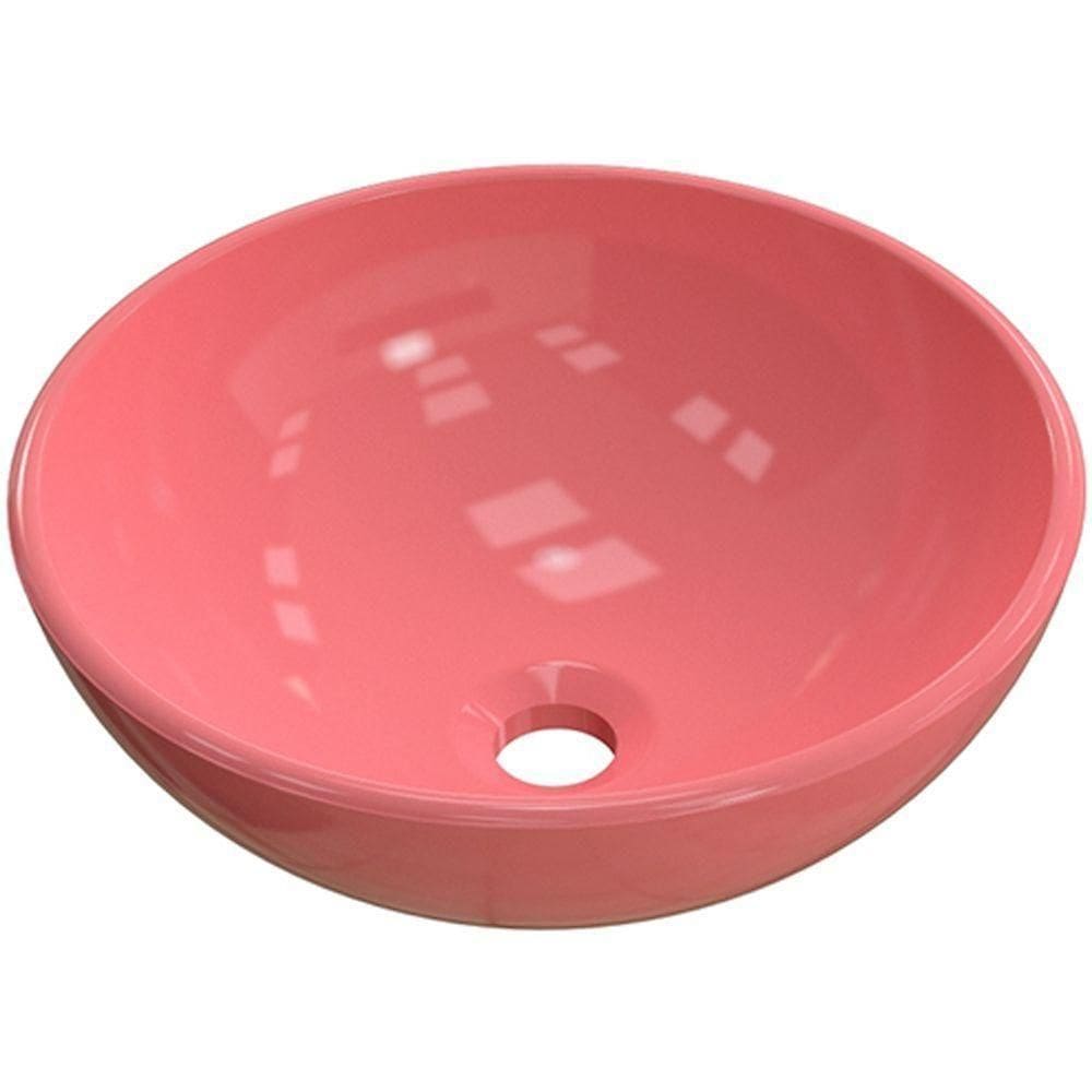 Cuba De Apoio Redonda C01 Para Banheiro R35W Rosa