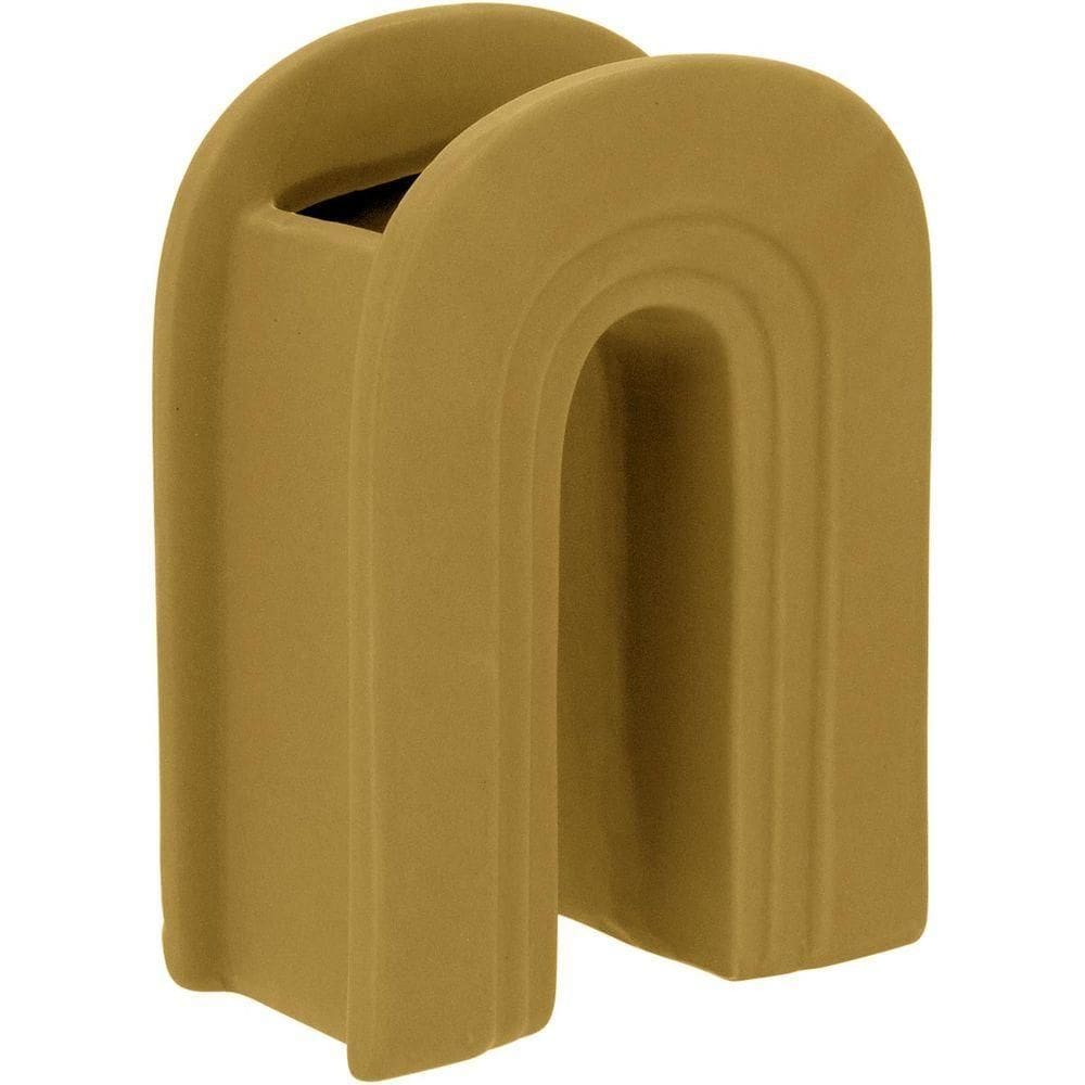 Opala Vaso 18X14X7Cm Cerâmica Amarelo