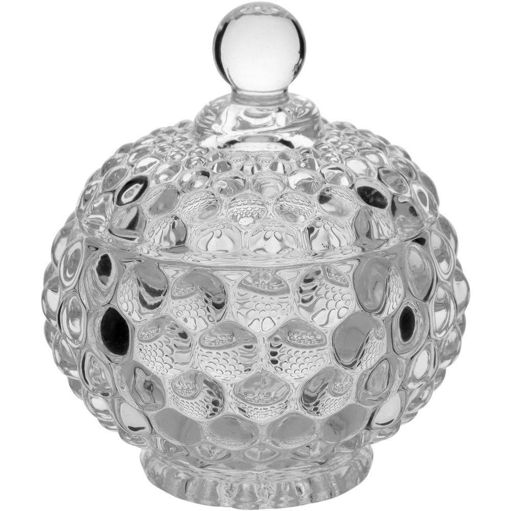 Potiche 11X10X10Cm Vidro Transp