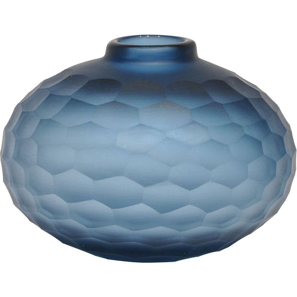 Moana Vaso 11X15X15Cm Vidro Azul