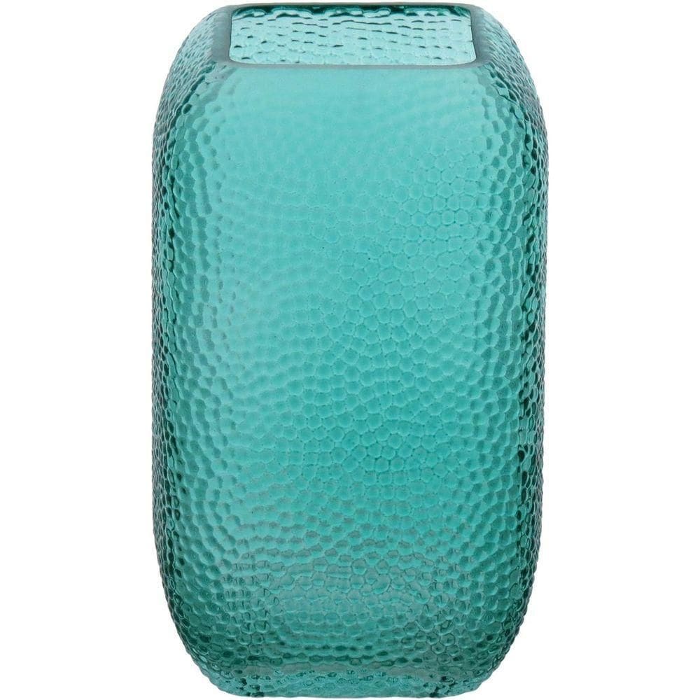Vaso 20X12X12Cm Vidro Azul