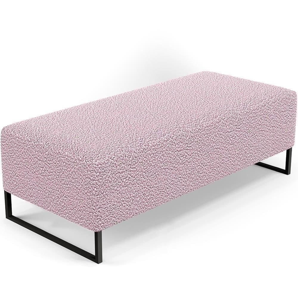 Puff Decorativo Bali W01 120X50cm Bouclê Rosê