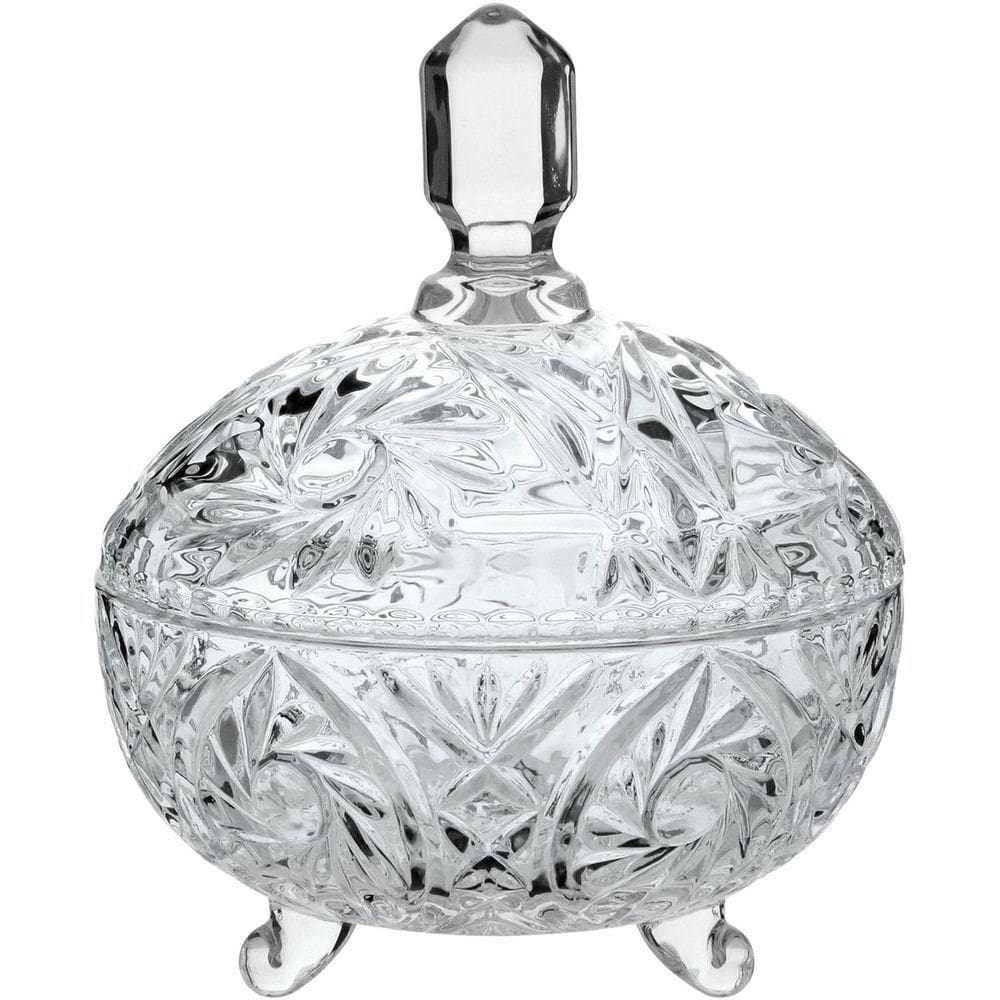 Potiche 19X16X16Cm Cristal Eco Transp