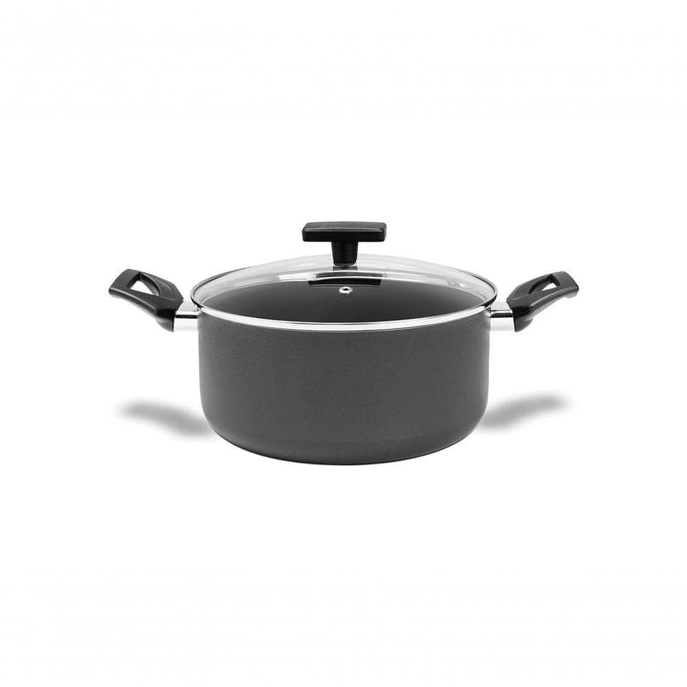 Caçarola Com Tampa 20 Cm 2,7 L Antiaderente Mineral Resist Cinza Linha Ceramic Life Preserve Cinza