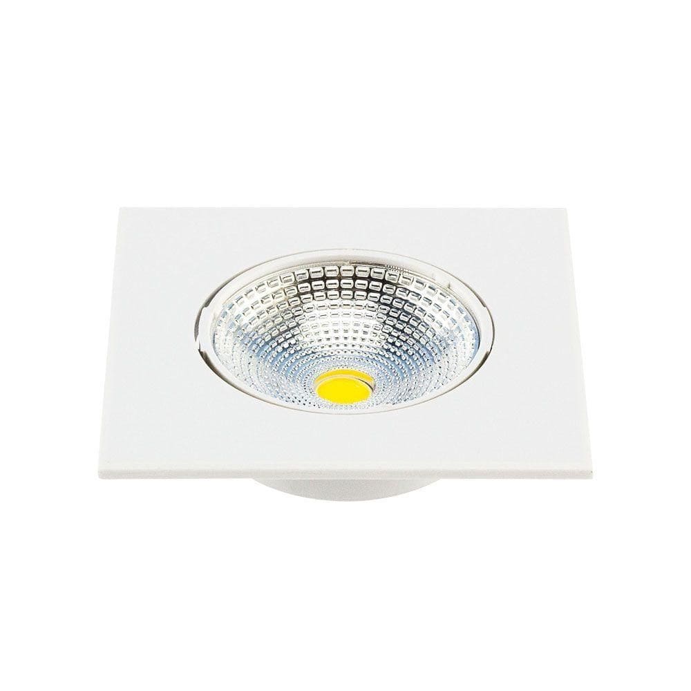 Spot De Led Quadrado Embutir Par20 7w